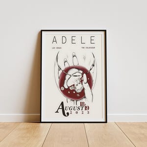 Adele Poster, Adele Album Poster, Adele Room Decor,  Minimalist Album Poster, Artist Poster , Adele