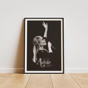 Adele Poster, Adele Album Poster, Adele Room Decor, , Minimalist Album Poster, Artist Poster , Adele