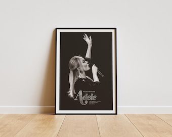 Adele Poster, Adele Album Poster, Adele Room Decor, , Minimalist Album Poster, Artist Poster , Adele