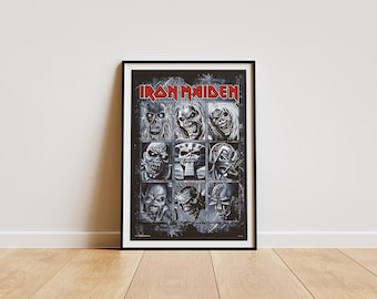 アイアンメイデン オリジナル ビンテージ ポスター 音楽記念品 フル