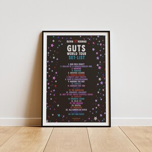 GUTS Album Poster, Olivia Rodrigo Guts Album Poster, Olivia Rodrigo Room Decor, Preppy Album Poster, Minimalist Album Poster, Artist Poster