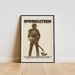 Bruce Springsteen Poster , Bruce Springsteen Poster Print ,Bruce Springsteen Album Poster , Artist Poster , Music Gift , Bruce Springsteen