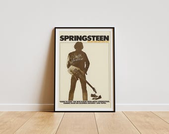 Bruce Springsteen Poster , Bruce Springsteen Poster Print ,Bruce Springsteen Album Poster , Artist Poster , Music Gift , Bruce Springsteen