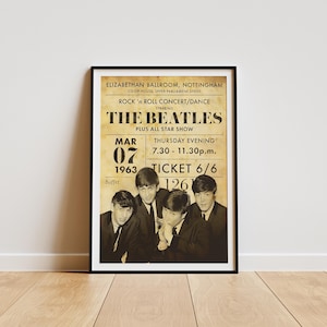 Póster de los Beatles, Impresión de póster de los Beatles, Decoración de habitación de los Beatles, Póster de álbum minimalista, Póster de artista, Regalo musical, Los Beatles
