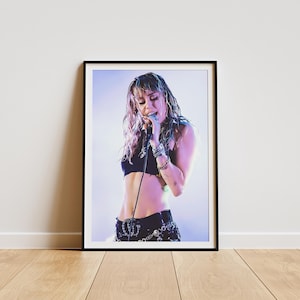 Miley Cyrus Poster , Miley Cyrus Poster Print , Miley Cyrus Album Poster, Minimalist Album Poster , Artist Poster , Music Gift , Miley Cyrus