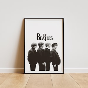 Póster de los Beatles, Impresión de póster de los Beatles, Decoración de habitación de los Beatles, Póster de álbum minimalista, Póster de artista, Regalo musical, Los Beatles