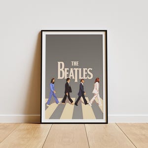 Póster de los Beatles, Impresión de póster de los Beatles, Decoración de habitación de los Beatles, Póster de álbum minimalista, Póster de artista, Regalo musical, Los Beatles
