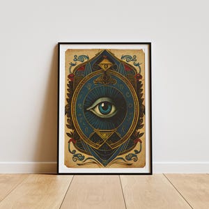 Poster Oeil de Dieu, Poster Oeil de la Providence, Poster All Seeing Eye, Poster Ojo De Dios, Oeil