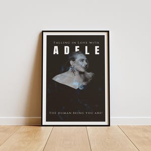 Adele Poster, Adele Album Poster, Adele Room Decor,  Minimalist Album Poster, Artist Poster , Adele
