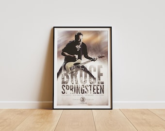 Bruce Springsteen Poster , Bruce Springsteen Poster Print ,Bruce Springsteen Album Poster , Artist Poster , Music Gift , Bruce Springsteen
