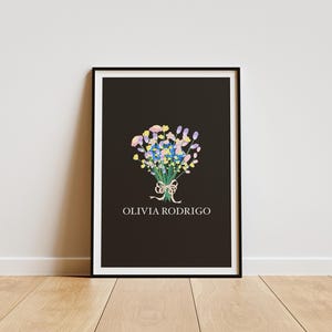 GUTS Album Poster, Olivia Rodrigo Guts Album Poster, Olivia Rodrigo Room Decor, Preppy Album Poster, Minimalist Album Poster, Artist Poster
