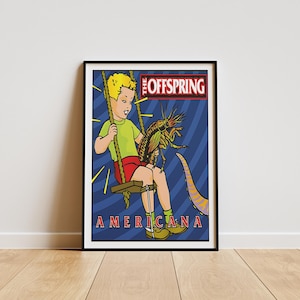 The Offspring, The Offspring Poster, The Offspring Room Decor,  Minimalist Album Poster, Artist Poster