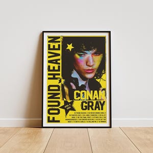 Conan Gray Poster, Conan Gray Album Poster, Conan Gray Room Decor, Conan Gray Artist, Conan Gray Currents, Found Heaven