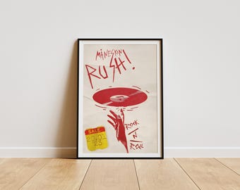 Maneskin Album Poster, Maneskin Rush Album Poster, Maneskin Room Decor, Preppy Album Poster, Minimalist Album Poster, Artist Poster