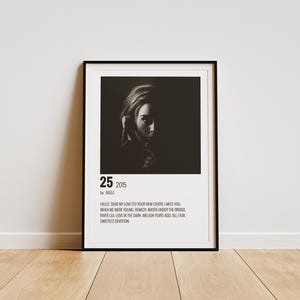 Adele Poster, Adele Album Poster, Adele Room Decor,  Minimalist Album Poster, Artist Poster , Adele