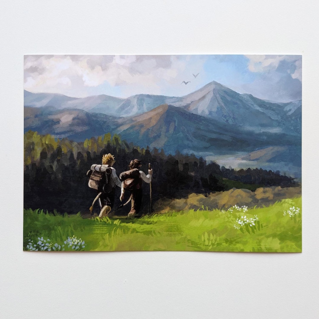 Frodo Print A5 Print Lord of the Rings, Sam and Frodo - Etsy