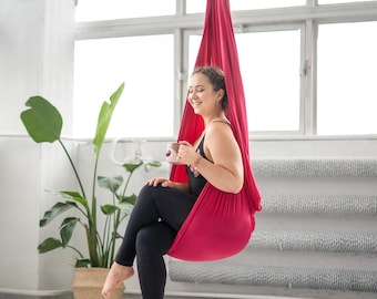 Aerial Yoga Hammock – Soft Fabric, Inversion Swing, Ready to Hang