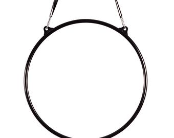 Pro Aerial Hoop 2-points Set, ready to hang: ceiling mount, Strap & Swivel