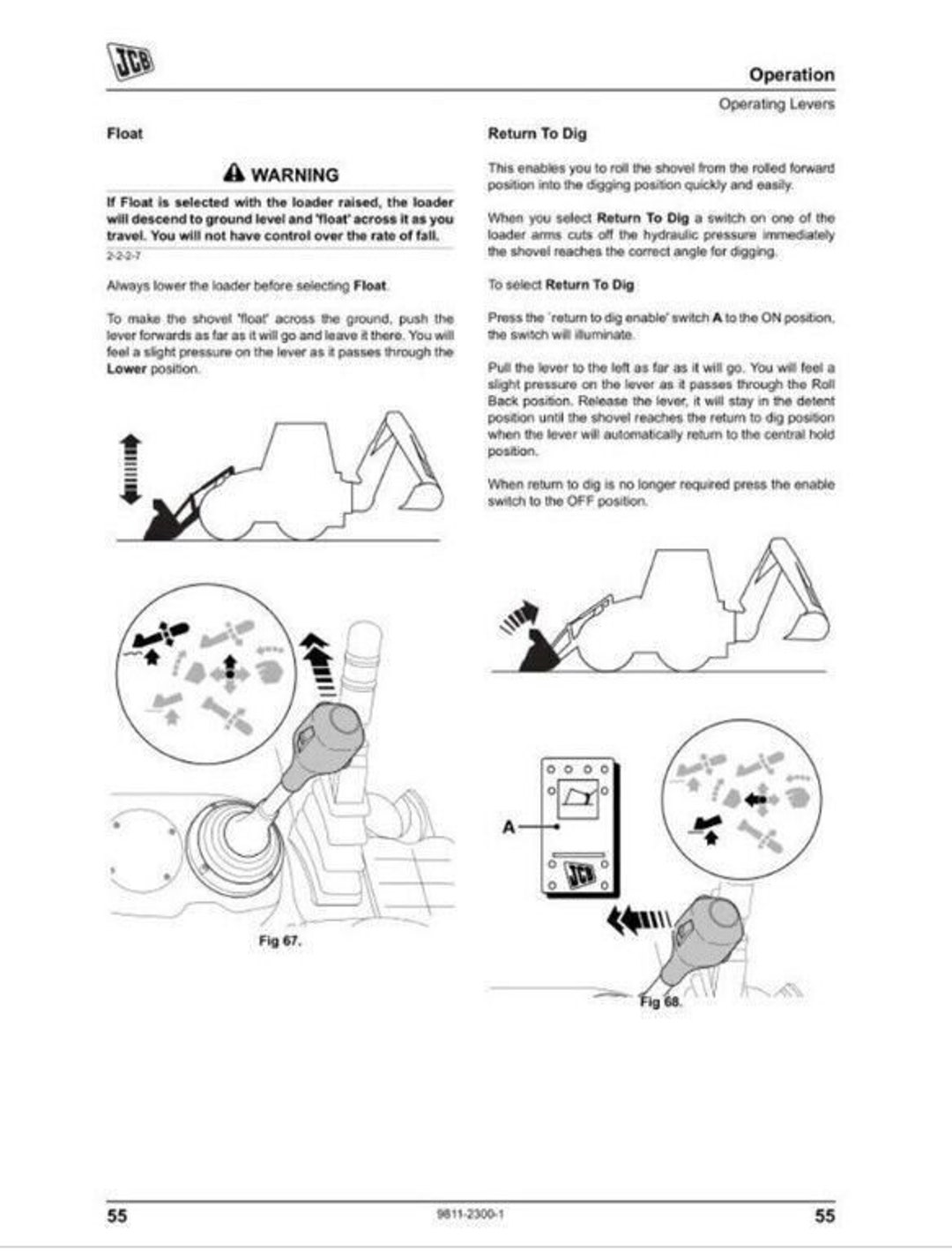 JCB 3CX 4CX PRECISION CONTROL Backhoe Loader Operators Manual Etsy