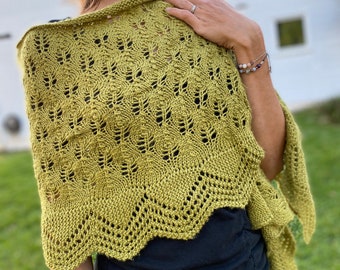 FORTRESSE a Pattern PDF for a Rectangled Lace Shawl - Etsy