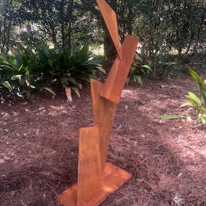 5 Foot Patina Steel Sculpture