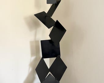 Custom Colors (Silver Base) Abstract Geometric Sculpture Steel Outdoor Metal Art