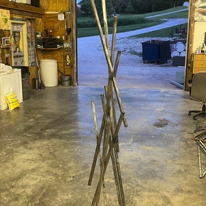 Rustic Abstract Steel Outdoor Sculpture - Etsy