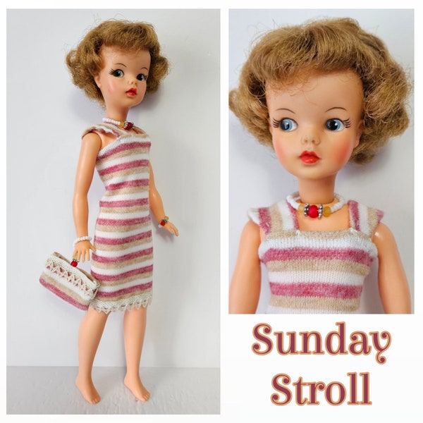 HM Fashion fits 12in Vintage TAMMY Dolls - Dress, Purse and Jewelry - Clothes No Doll