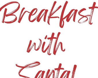 Frukost med digital inbjudan till jultomten