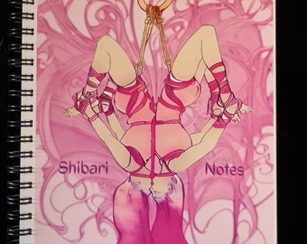 Shibari Notes - notepad with blank pages, A5.