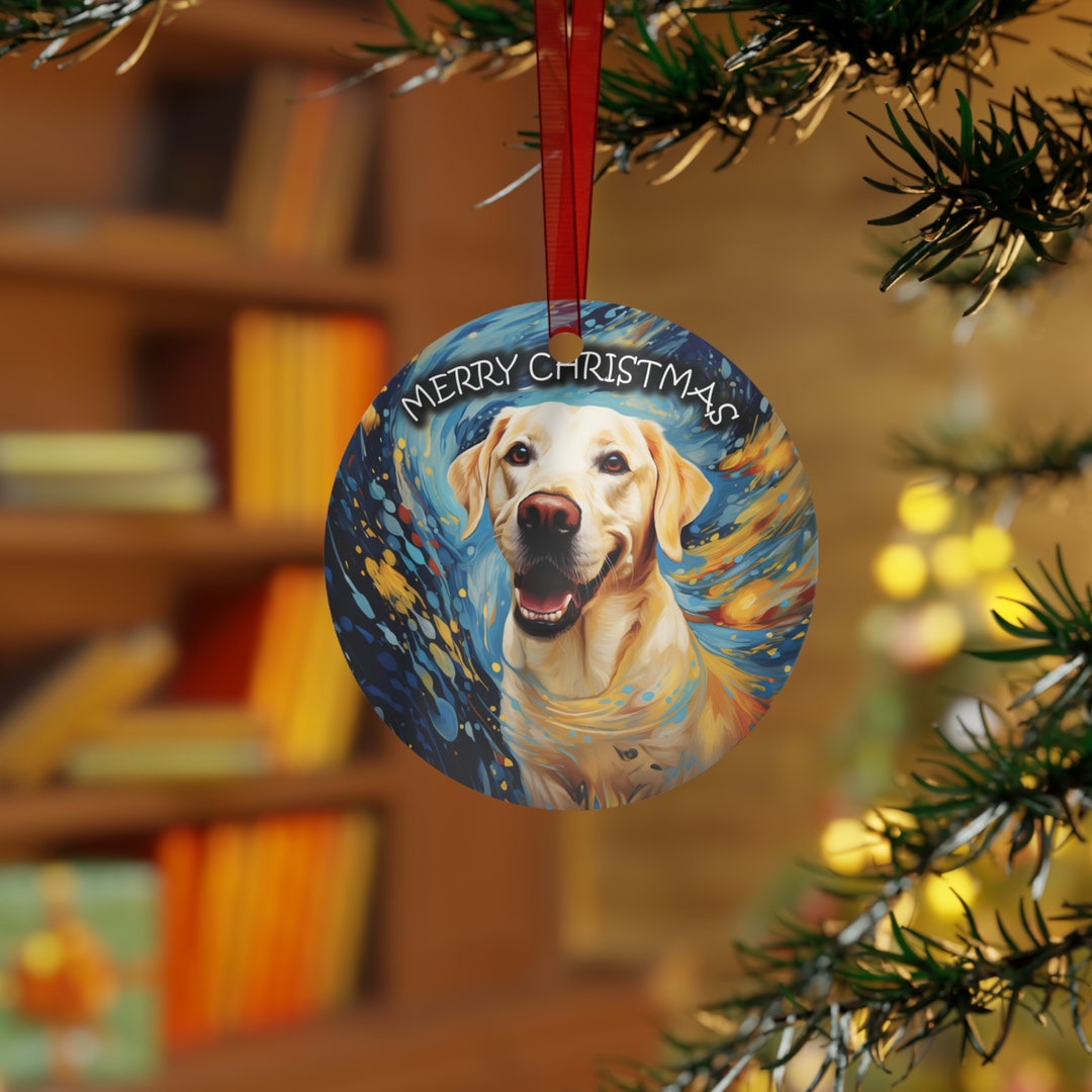 Yellow Lab Christmas Ornament. Ornament Holiday Ornament. Etsy