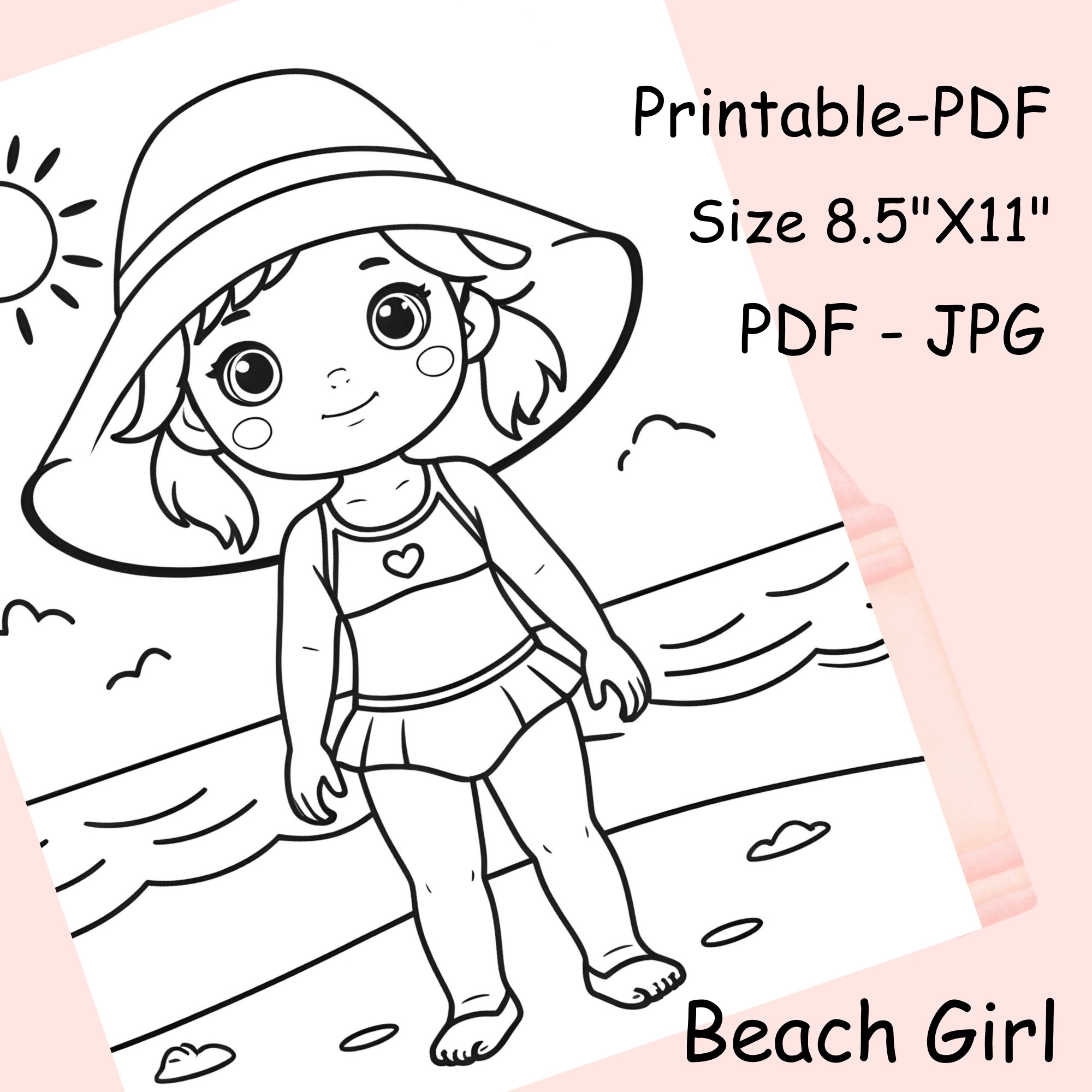 40 Beach Girl Coloring Pages, Printable Coloring Pages, Coloring Pages
