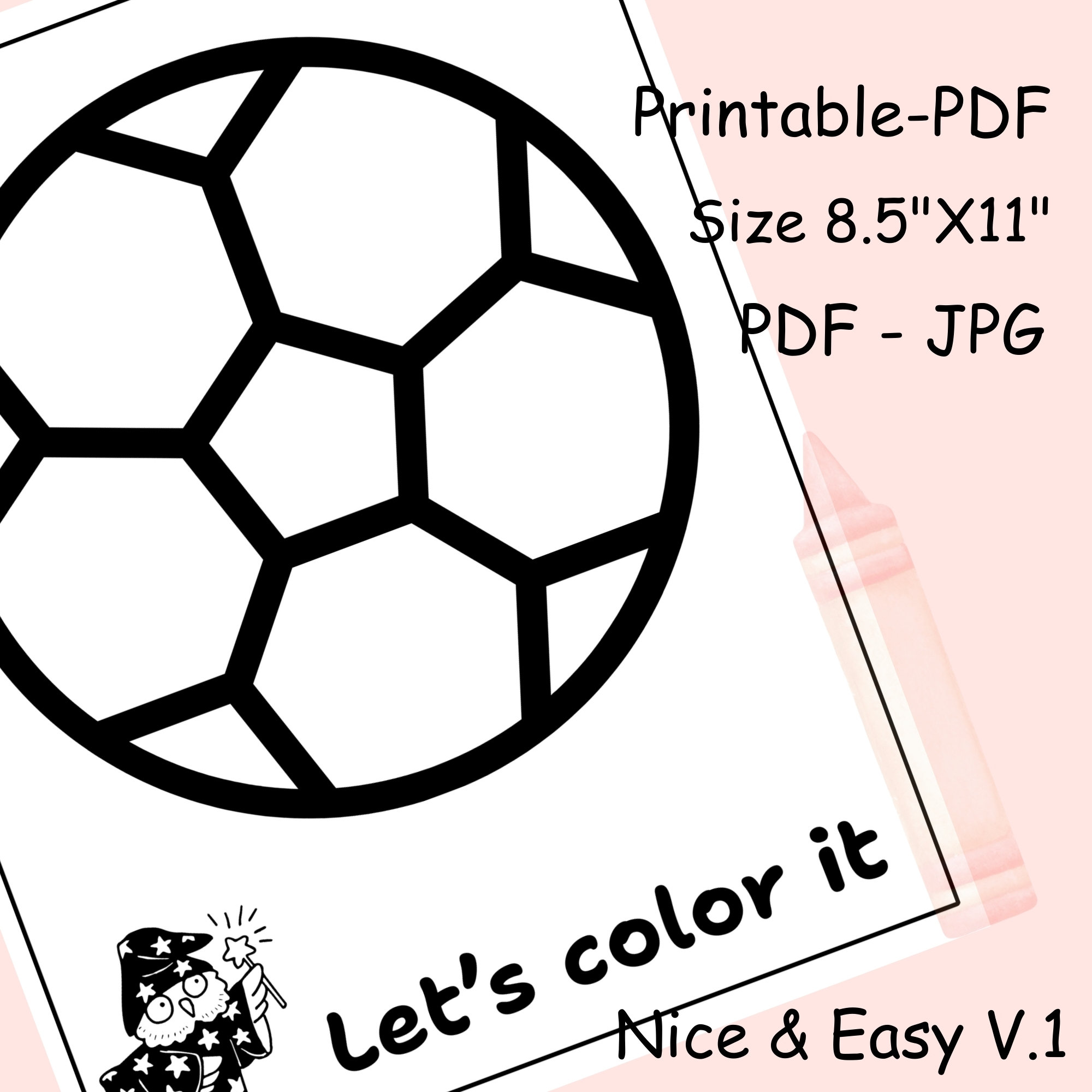 45 Super Easy Coloring Pages for Kids, Printable Bold and Easy Designs ...