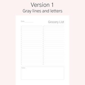 Grocery List Printable, Weekly Meal Plan Printable, Meal Plan Printable ...