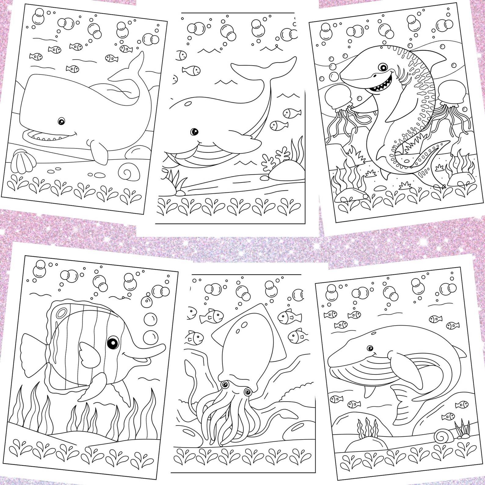 Under the Sea Animals Coloring Pages, Printable Pages for Kids ...