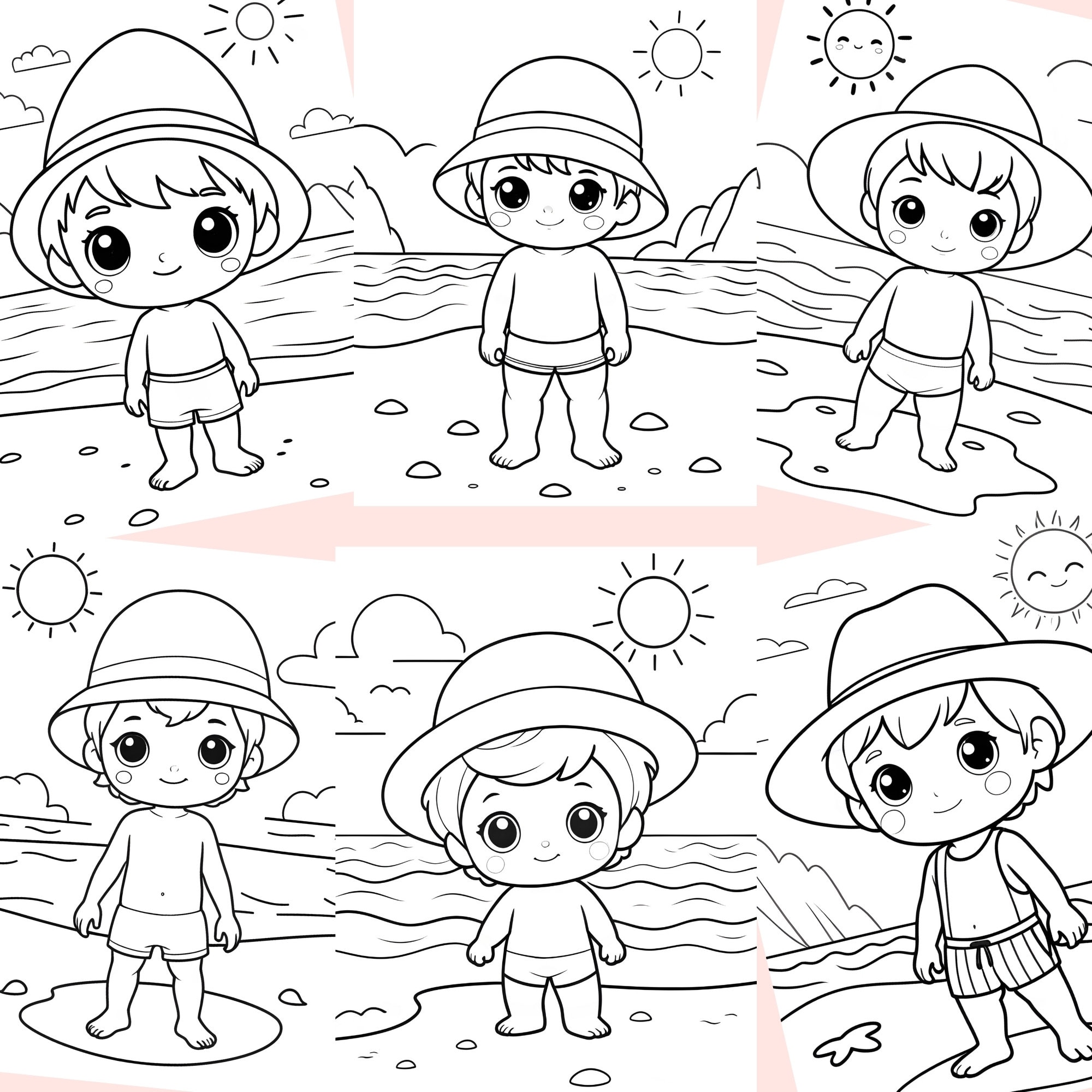 40 Beach Boy Coloring Pages, Printable Coloring Pages, Coloring Pages for Kids, Simple Coloring ...