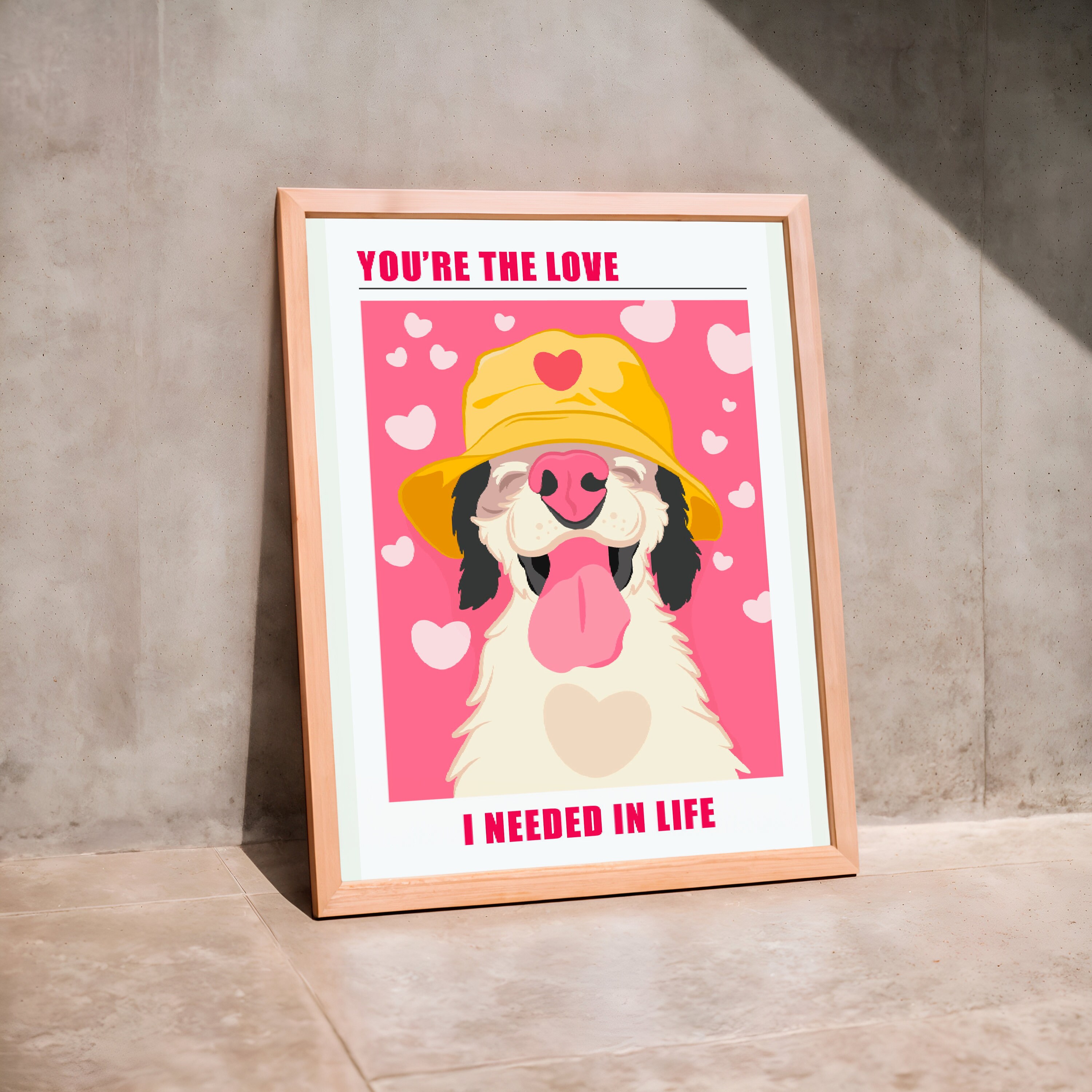 Fun Funny Dog Poster/dog Illustration/ Puppy Poster/cute Dog/dog Art