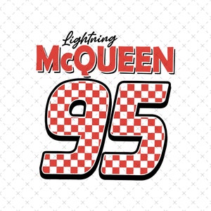 Lightning McQueen 95 Png Svg, Cars Png Svg, Lightning McQueen Svg Png, Svg Png Cars Sublimation Design, Shirt Back Print Png, Digital File