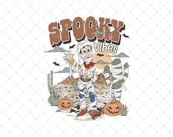 Woody Spooky Vibes Png, Retro Toy Story Halloween Png, Halloween You've Got A Friend In Me Png, Trick Or Treat Png, Spooky Vibes Png