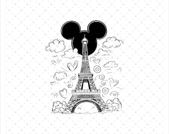 Koszulka Myszka i Przyjaciele Para W Paryżu, Mickey & Przyjaciele Svg, Wakacje Rodzinne Png, Wycieczka Rodzinna Svg, Magiczny Zamek Png, Plik Cyfrowy