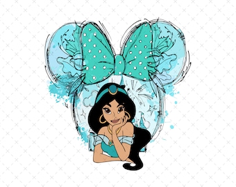 Jasmine Png, Princess Png, Princess Shirt Png, Princess Png For Sublimation, Family Vacation Png, Girls Squad Png, Princess Pastel Color Png