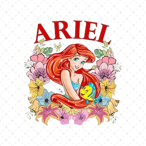 Princess Png, Princess Ariel Png, Princess Png For Sublimation, Family Vacation Png, Girls Squad Png , Digital File, Only Png