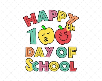 100 dagen school png, school png, leraar png, gelukkige 100 dagen school, png voor sublimatiebestand, digitaal bestand