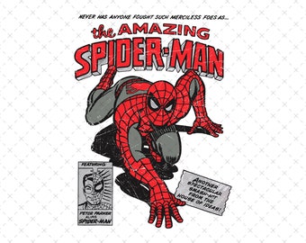 Retro el asombroso Spiderman Png, Spiderman Png, Spider Verse Png, Spiderman Clipart, Spider Verse Clipart, Spiderman, Archivo Digital