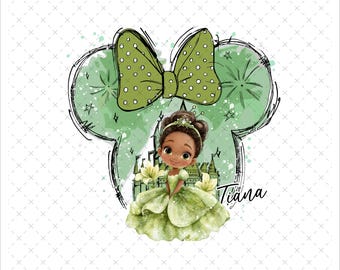 Tiana Png, Principessa Png, Maglietta Principessa Png, Principessa Png Per Sublimazione, Vacanze In Famiglia Png, Girls Squad Png, Principessa Colore Pastello Png