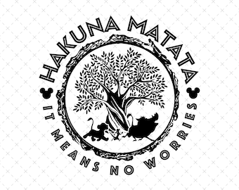 Hakuna Matata Cricut Svg, Hakuna Matata Png, Family Trip Svg, Vacay Mode Png, Magical Kingdom Svg, Svg Files For Cricut Sublimation