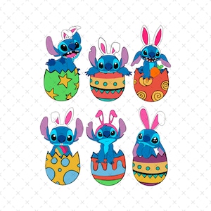 Ostern Vibes Png, Stich Ostern Png, Frohe Ostern Png, Ostern Png für Sublimation, Stich Ostern Shirt Png, Digitale Datei, Nur Png