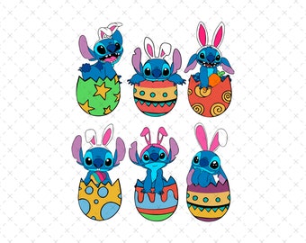 Easter Vibes Png, Stitch Easter Png, Happy Easter Png, Easter Png for sublimation, Stitch Easter Shirt Png, Digital File, Only Png