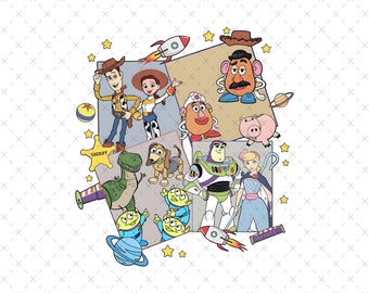 Toy Story png, Imágenes Prediseñadas de Toy Story, Tienes un amigo en mí png, Jessie png, Buzz png, Alien png, Vaqueras png, Personajes de dibujos animados png