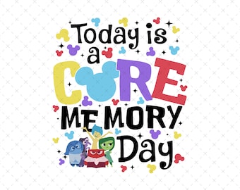 Today is a Core Memory Day Svg Png, Inside Out Svg Png, All the Feels Anger Sadness Joy Fear Disgust Png, Inside Out 2 Svg Png